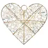 Image de Sirius Décoration d'intérieur LED Lily Heart, dorée, 30 x 30 cm, à piles