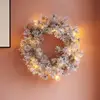 Image de Sirius Couronne LED Alfi, verte/enneigée, Ø 45 cm