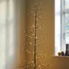 Image de Sirius Arbre LED Isaac hauteur 210 cm brun, blanc enneigé