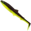 Image de Westin BullTeez Shadtail 9,5 cm 7 g   Poisson en caoutchouc, couleur : noir/chartreuse