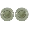 Image de House Doctor - Lot de 2 assiettes à déjeuner Rain - Vert (262681011)