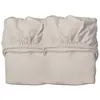 Image de Leander Lot de 2 draps-housses pour berceau Leander + lit bébé Linea + lit bébé Luna 120 x 60 cm - Couleur : cappuccino