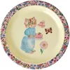Image de Rice Assiette en mélamine pour enfant - Rose - Imprimé Nathalie Lété