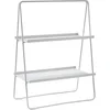 Image de ZONE DENMARK A-Table Étagère en métal Gris Souple 53 x 29 x 75 cm