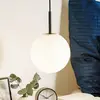 Image de Audo Copenhagen Suspension LED Audo TR Bulb, noir/opale mat, verre, E27