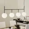Image de Audo Copenhagen Suspension LED Audo TR Bulb, 4 lampes, noir/opale, verre