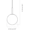 Image de Audo Copenhagen Suspension LED Audo TR Bulb, 1 lampe, laiton/blanc, verre opale