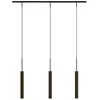 Image de Audo Copenhagen Suspension Audo Tubulaire Rail, à 3 lampes, couleur bronze, aluminium