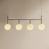 Image de Audo Copenhagen Suspension Audo TR Bulb Frame, à 4 lampes, gris acier/blanc