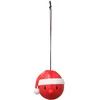 Image de Hoptimist Décoration de Noël Santa 6,2 cm Rouge - Boules brillantes en plastique pour une ambiance festive
