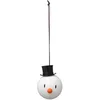 Image de Hoptimist Décoration de Noël Bonhomme de Neige 5,2 x 5,8 x 6,8 cm 2 pièces Blanc Ambiance Festive Cadeau Joyeux