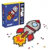Image de PLUS PLUS - Puzzle par numéro Fusée de 500 pièces - Jeu de construction - PP3930