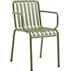 Image de Chaise avec accoudoirs Palissade R&E Bouroullec Hay Vert olive taille unique