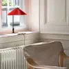 Image de HAY Matin 380 Lampe de table LED plissée, rouge clair