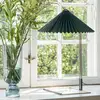 Image de HAY Matin 380 lampe de table LED plissée, vert