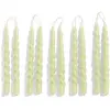 Image de Bougie Mini Swirl - Set de 10 Hay Vert pâle taille unique