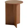 Image de Table d'appoint Slit ronde en bois Hay Noyer taille unique