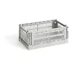 Image de Cagette pliable 100% recyclée Hay Gris clair S