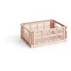 Image de Cagette pliable 100% recyclée Hay Rose poudré M