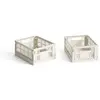 Image de Cagettes pliables - Set de 2 Hay Off-White XS