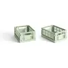 Image de Cagettes pliables - Set de 2 Hay Vert Menthe XS