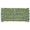 Image de Paillasson Coco Stripe Wave Hay Vert foncé taille unique