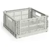 Image de Cagette pliable carré Crate Hay Gris M