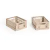 Image de Cagettes pliables Crate - Set de 2 Hay Poudre XS