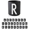 Image de Design Letters Tasse a Cafe (A-Z) | Cadeau Noel Homme, Cadeau Noel Femme | Idéal pour Decoration Noels, Decoration Table | Porcelaine Mug avec Initiale | Tasse Cappuccino | Tasses à thé, 250 Ml
