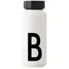 Image de Design Letters Bouteille Isotherme| Gourde Isotherme 500ml Bouteille d'eau Isotherme sans BPA | Inox Reutilisable Chaud de 12 hrs Froid Jusqu’à 24 hrs | Gourde Sport pour Enfant, femme, Voyage - Blanc