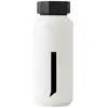 Image de Design Letters Bouteille Isotherme| Gourde Isotherme 500ml Bouteille d'eau Isotherme sans BPA | Inox Reutilisable Chaud de 12 hrs Froid Jusqu’à 24 hrs | Gourde Sport pour Enfant, femme, Voyage - Blanc