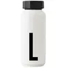 Image de Design Letters Bouteille Isotherme| Gourde Isotherme 500ml Bouteille d'eau Isotherme sans BPA | Inox Reutilisable Chaud de 12 hrs Froid Jusqu’à 24 hrs | Gourde Sport pour Enfant, femme, Voyage - Blanc