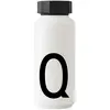 Image de Design Letters Bouteille Isotherme| Gourde Isotherme 500ml Bouteille d'eau Isotherme sans BPA | Inox Reutilisable Chaud de 12 hrs Froid Jusqu’à 24 hrs | Gourde Sport pour Enfant, femme, Voyage - Blanc