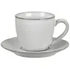Image de Tasse Sous Tasse Nordic sand en grès Broste Copenhagen Gris clair taille unique