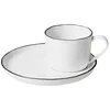 Image de broste Copenhagen Salt Tasse à Expresso avec Soucoupe Blanc
