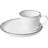 Image de Tasse avec soucoupe en porcelaine Salt Broste Copenhagen Blanc S