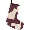 Image de Chaussette de Noël en coton Broste Copenhagen Marron taille unique