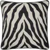 Image de Housse de coussin Zebra Broste Copenhagen Noir/Blanc 50x50
