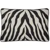Image de Housse de coussin rectangulaire Zebra Broste Copenhagen Noir/Blanc 40x60