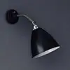 Image de Applique murale Gubi Bestlite BL7, noir/chrome, Ø 16 cm, E14