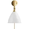 Image de Applique murale Gubi Bestlite BL7, blanc/laiton, Ø 16 cm, E14