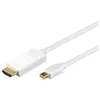 Image de MicroConnect MDPHDMI1 Câble HDMI 1 m Blanc