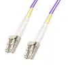 Image de Microconnect LC/PC-LC/PC, 2M, 50/125, MM, Duplex câble de fibre optique Violet