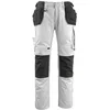 Image de Mascot 14031-203-0618-82C50 Bremen Pantalon d'artisan Taille L82 cm/C50 Blanc/Anthracite