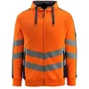 Image de Mascot 50138-932-14010-XL Corby Sweatshirt zippé Taille XL Orange/Noir/Bleu
