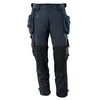 Image de Mascot 17031-311-010-82C46 Pantalon avec poches genouillères Dyneema, Taille 82C46, Noir/bleu