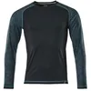 Image de Mascot 17281-944-010-3XL T-Shirt manches longues, Noir/bleu, Taille 3XL