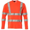 Image de Mascot 18281-995-222 Safe Classic Premium T-shirt à col en V à manches longues, rouge haute visibilité, taille 2XL