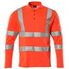 Image de Mascot Polo à Manches Longues, Rouge Haute visibilité, Taille 2XL 18283-995-222