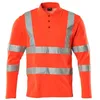 Image de Mascot 18283-995-222 Safe Classic Premium Polo Coupe Moderne à Manches Longues Rouge Haute visibilité Taille 3XL